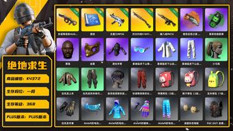 绝地求生（PUBG）[K4372 ]1段368级 信誉3 8级牛头 2级无重力 1级猪八戒 1级s1897 烟枪烟弹 2图纸 黑鬼 金面 发光手 