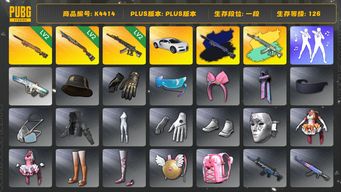 绝地求生（PUBG）[K4414]1段126级 信誉2 2级夜曲+异色 2级妖魔+异色 2级烈日 布加迪 