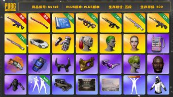 绝地求生（PUBG）[K4149]5段500级 信誉5 10级午夜 10级美杜莎 1级八戒 1级弥诺陶洛斯 1级恶魔 1级玩偶大炮 1级彩虹 迈凯伦 改名卡 烟枪烟弹 10图纸 小黑盒手套 星魂大礼包 拉风龙大礼包 白战神 染血裤 发光手 白熊套 丑男丑女 尼尔9s 小绿头 小马尾 丸子头 25女团winter 黑鬼 牛角 金面 滑雪镜 橙发带 电磁包