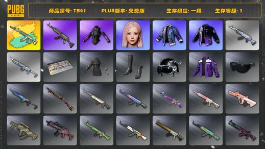 绝地求生（PUBG）[TB41]1段1级（免费版）发光手臂 妖魔ACE异色 aespa女团