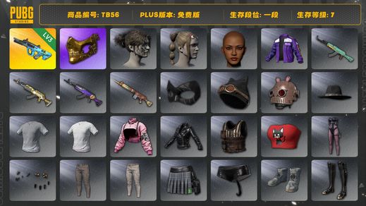 绝地求生（PUBG）[TB56]1段7级（免费版）金面 权志龙AUG