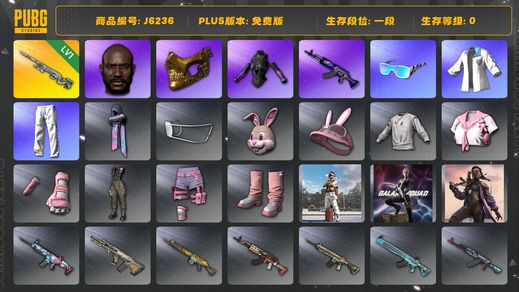 绝地求生（PUBG）黑鬼 发光手臂 金面 幽影残魂AWM 星魂虎虎生威大礼包 女老黑