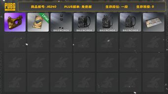 绝地求生（PUBG）巴黎世家套装3（成品）+金面套（成品）+改名卡+白运动套+160票卷