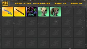 绝地求生（PUBG）[CC13909]CC13909/可排位/1段/369级/烟雾弹/911/5级孙悟空M24/1级魔咒MK12/双马尾/丸子头/白熊