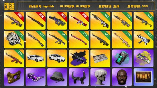 绝地求生（PUBG）[kg-hhh]玄武SKS 霓虹AUG 青色烟雾弹 黄东 沙悟净Mini14 白虎锅 唐三藏 武器神龛 滑雪镜 9S 小马尾 黑鬼 午夜惊魂98K 粉梦长眠德拉贡 圣诞AK 金面 牛角 无重力MP5K 染血裤 丸子头 孙悟空M24 兰博SUV 赛博MK12 保时捷 火麒麟 萨芬裤 齿轮大炮 无信号M416 无信号M4异色 黄色狂怒之雾 - M79 小绿东 白战神 烈日灼烧S1897 妖魔ACE 布