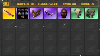 绝地求生（PUBG）[CC15004]CC15004/可排位/2段/401级/8张图纸/烟枪/9级无信号M4/黄东/白战神/拉风龙套装/滑雪镜/金面/黑鬼/双马尾/丸子头/白熊/青海摇