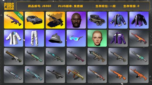 绝地求生（PUBG）三级黑金异色美杜莎+保时捷卡宴+黑鬼