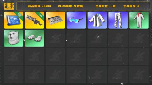 绝地求生（PUBG）大菠萝原皮，五张图纸，星魂套，白熊套，改名卡，多套装多车皮