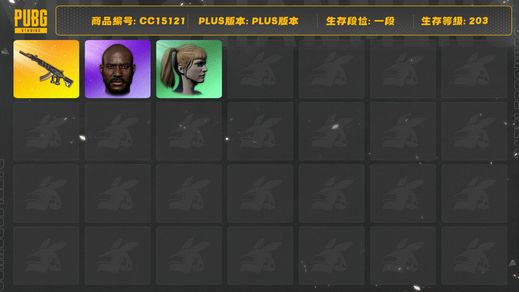 绝地求生（PUBG）[CC15121]CC15121/可排位/1段/203级/8级妖魔ACE/星魂套装/白战神/萨芬裤/滑雪帽/黑鬼/双马尾/白熊