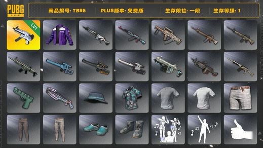 绝地求生（PUBG）[TB95]1段1级（免费版）无重力MP5K 