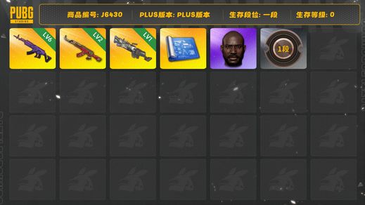 绝地求生（PUBG）6级美杜莎，2级圣诞ak，1级大菠萝，黑鬼，发光手臂。