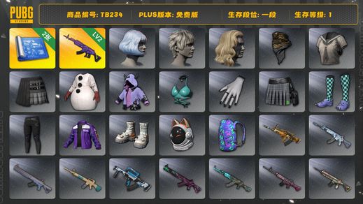 绝地求生（PUBG）[TB234]1段1级（免费版）美杜莎762