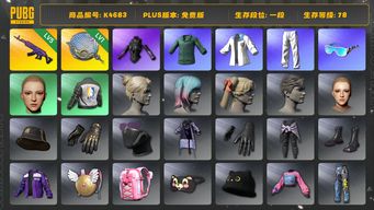 绝地求生（PUBG）[K4683]一段78级  信誉2  5级美杜莎  1级塞壬  绿东  星魂  发光手