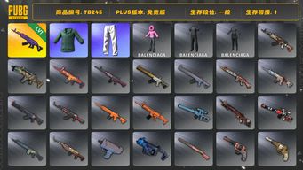 绝地求生（PUBG）[TB245]1段1级（免费版）美杜莎762 小绿东 星魂虎虎生威大礼包