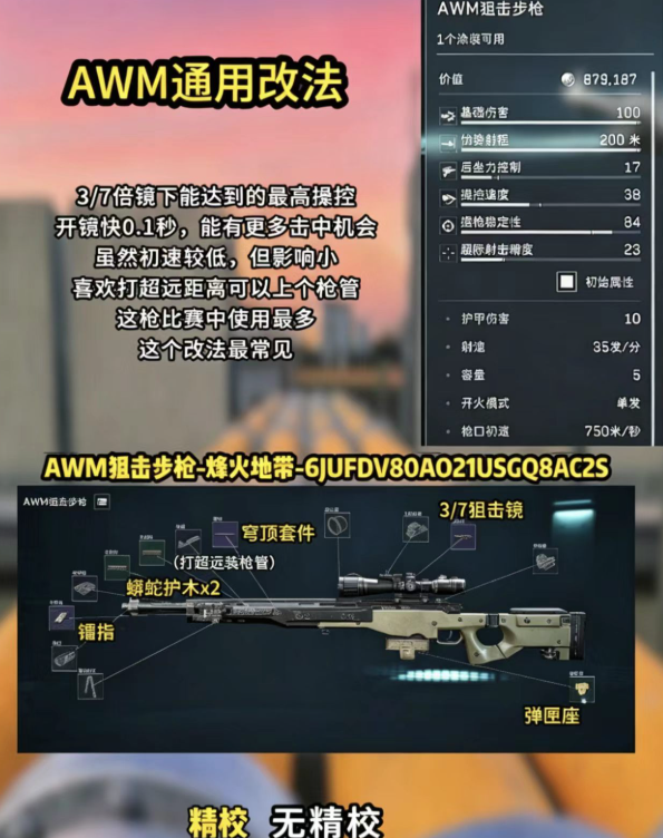 三角洲行动AWM通用改法