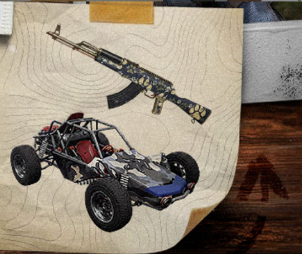 PUBG载具皮肤和枪械皮肤